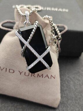 David Yurman 925 Silver Necklaces with Original Pouch